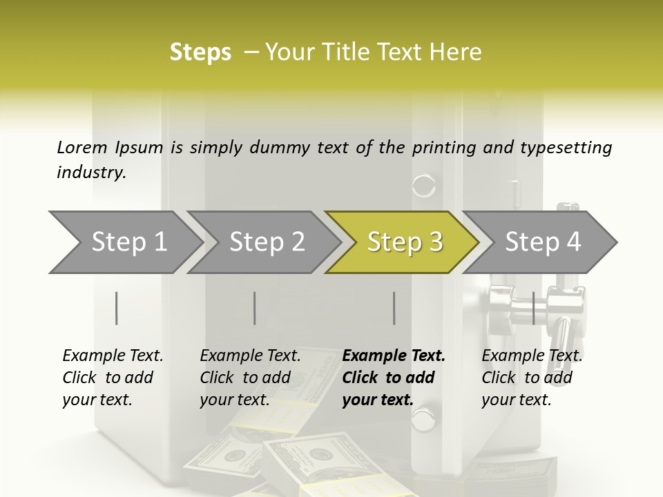 Greenback Thief Wages PowerPoint Template