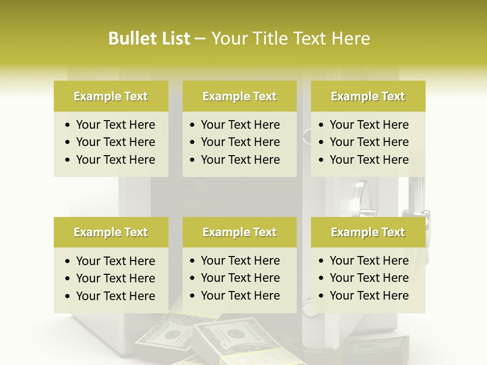 Greenback Thief Wages PowerPoint Template