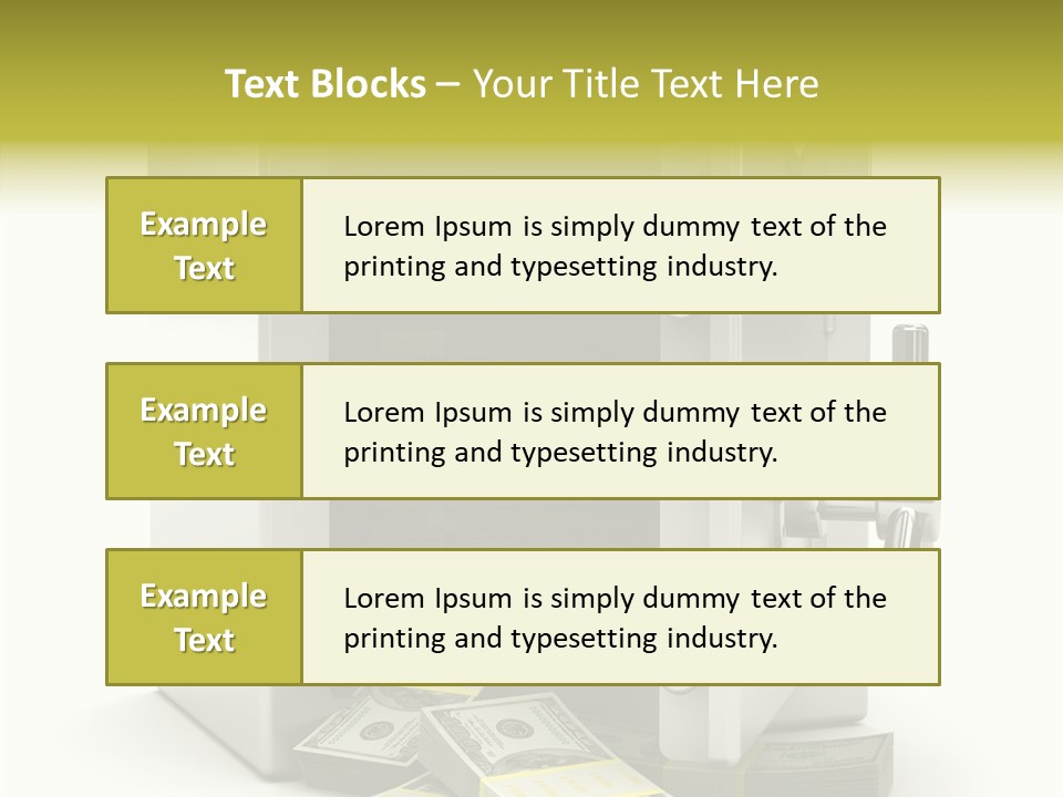 Greenback Thief Wages PowerPoint Template