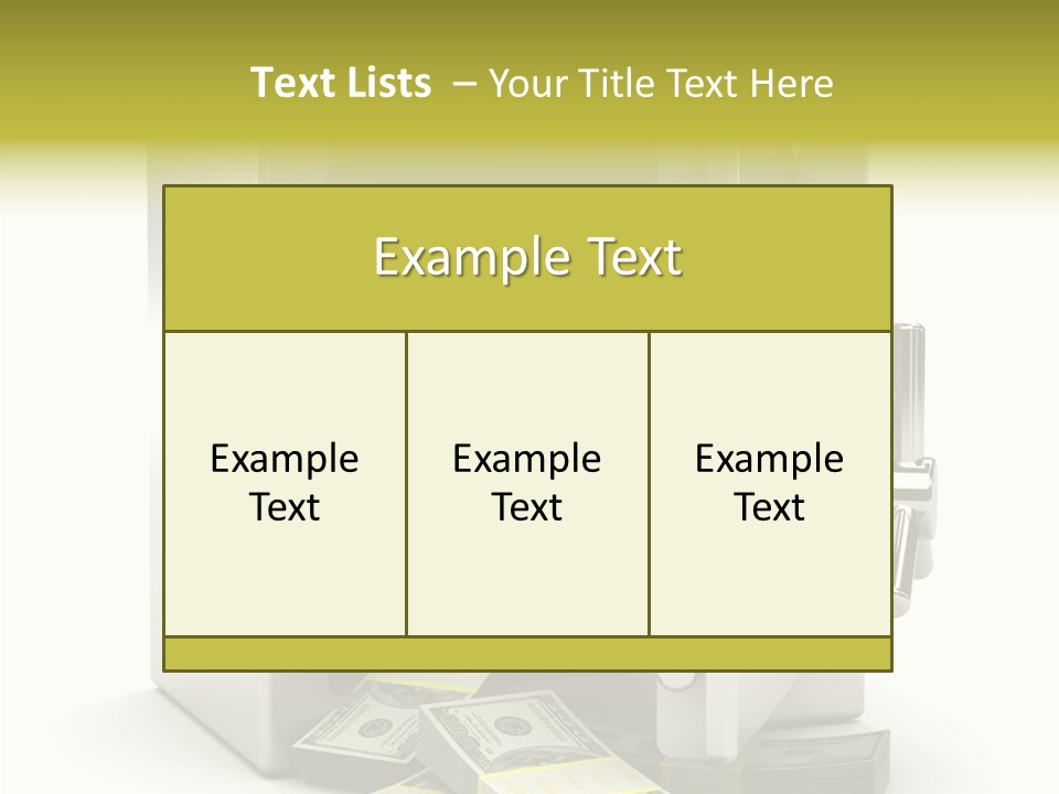 Greenback Thief Wages PowerPoint Template