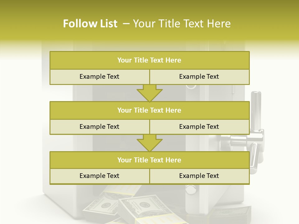 Greenback Thief Wages PowerPoint Template