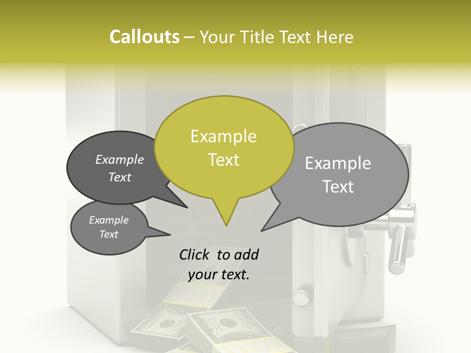 Greenback Thief Wages PowerPoint Template