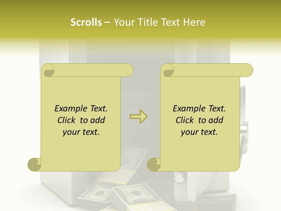 Greenback Thief Wages PowerPoint Template