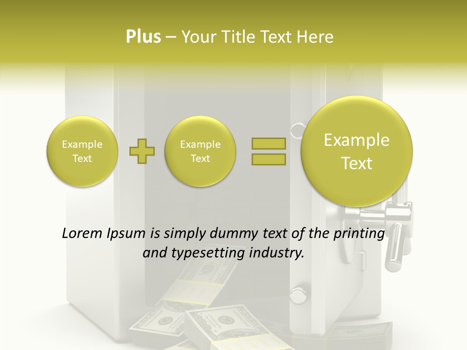 Greenback Thief Wages PowerPoint Template
