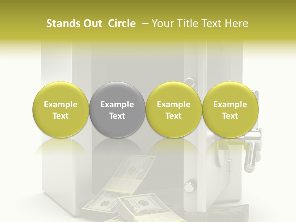 Greenback Thief Wages PowerPoint Template