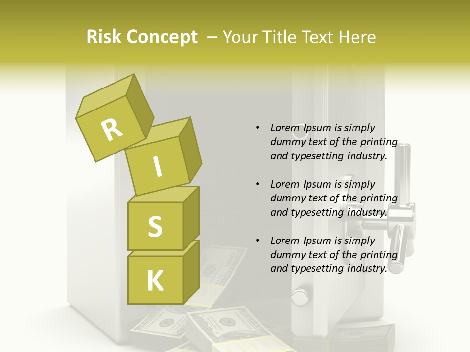 Greenback Thief Wages PowerPoint Template