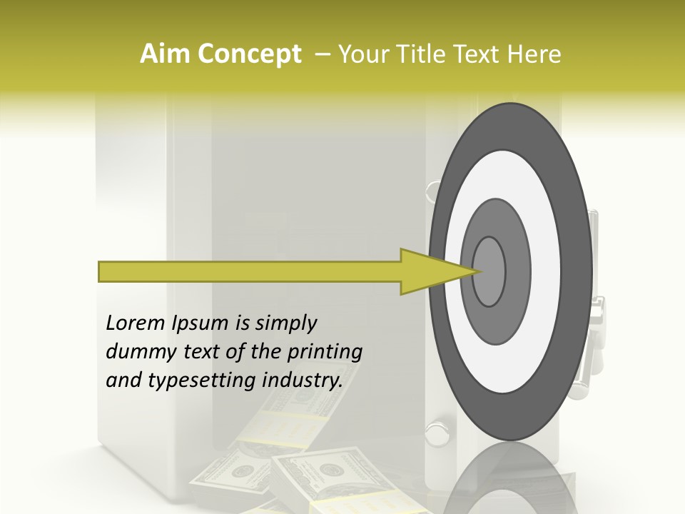 Greenback Thief Wages PowerPoint Template