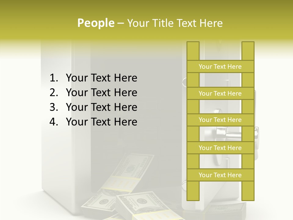 Greenback Thief Wages PowerPoint Template