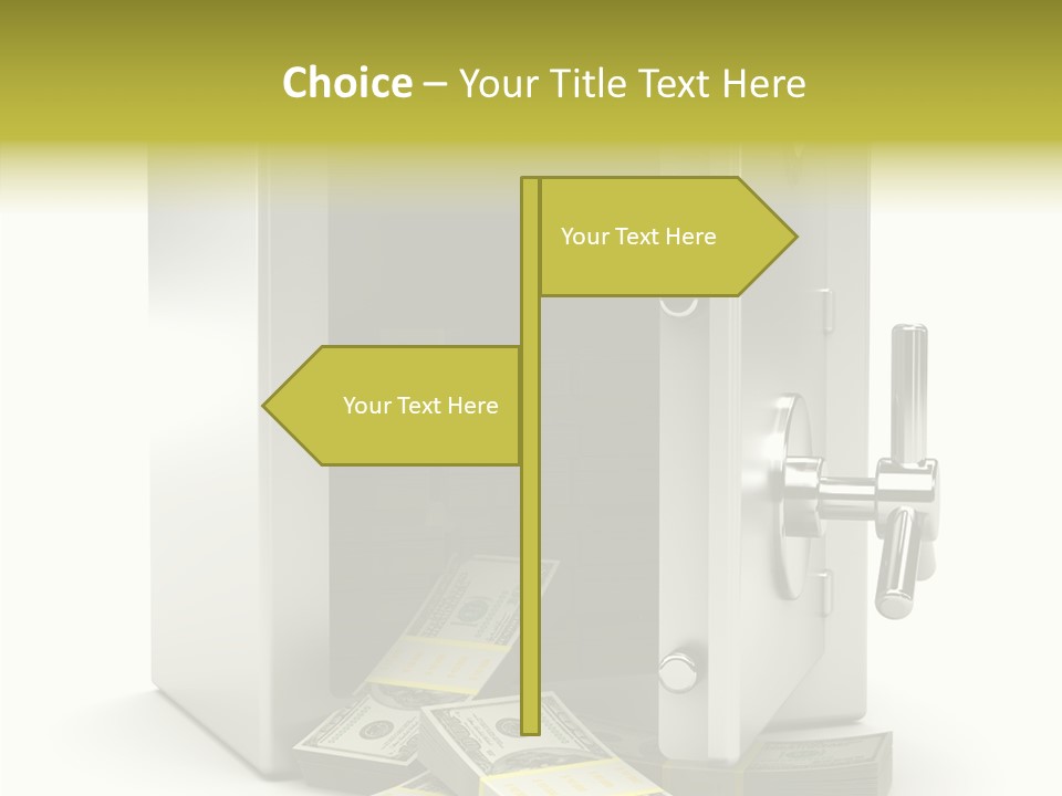 Greenback Thief Wages PowerPoint Template