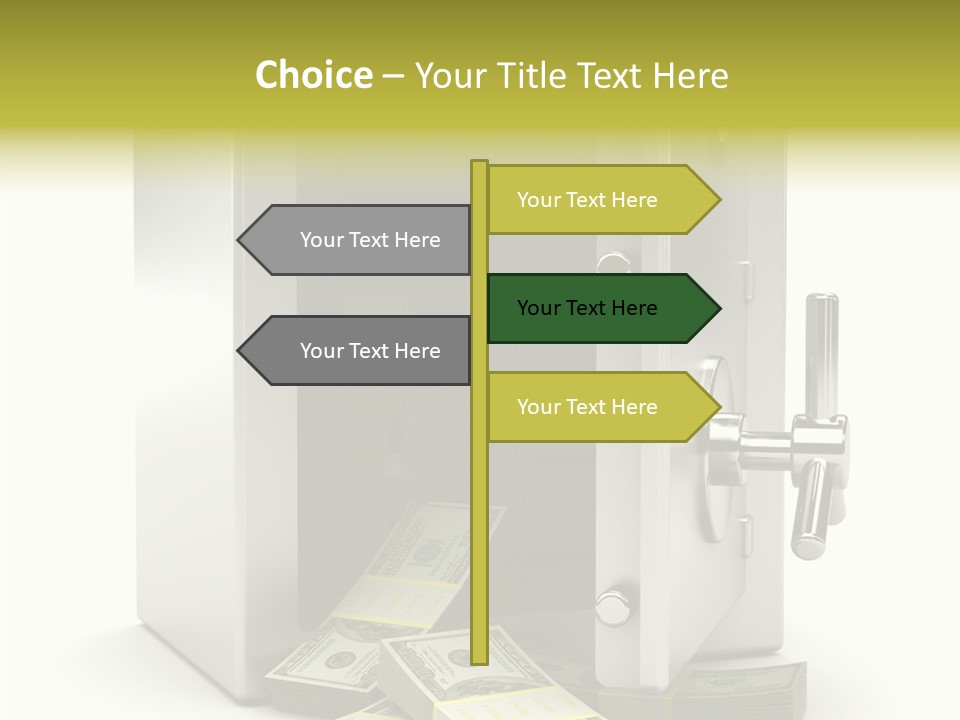 Greenback Thief Wages PowerPoint Template