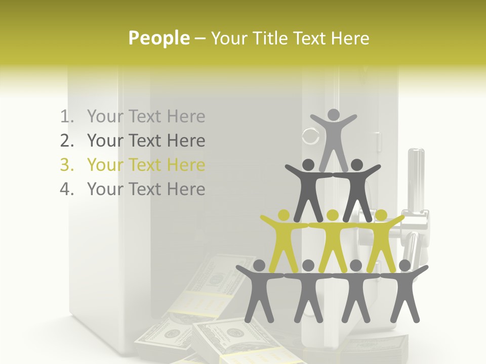 Greenback Thief Wages PowerPoint Template