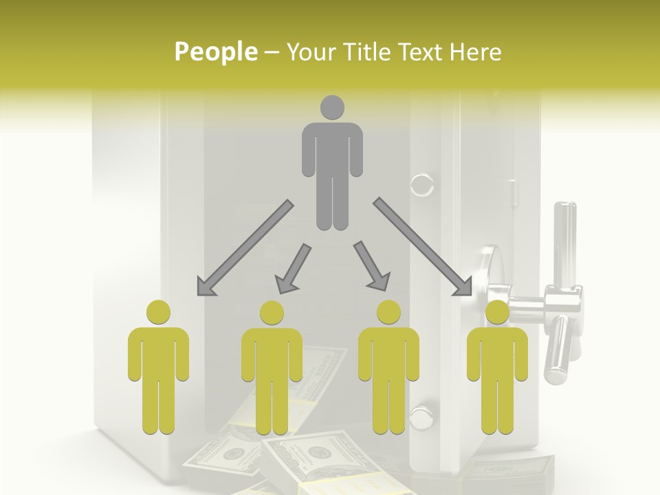 Greenback Thief Wages PowerPoint Template