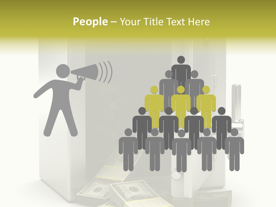 Greenback Thief Wages PowerPoint Template