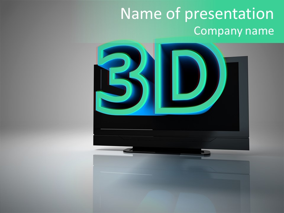 Illustration Display Screen PowerPoint Template