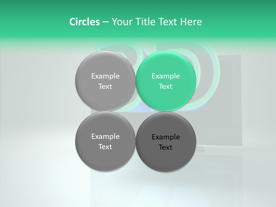 Illustration Display Screen PowerPoint Template