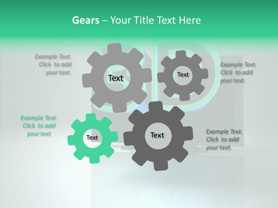 Illustration Display Screen PowerPoint Template