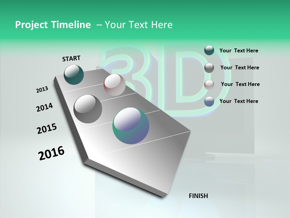 Illustration Display Screen PowerPoint Template