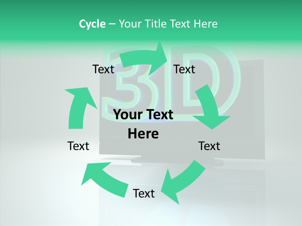 Illustration Display Screen PowerPoint Template