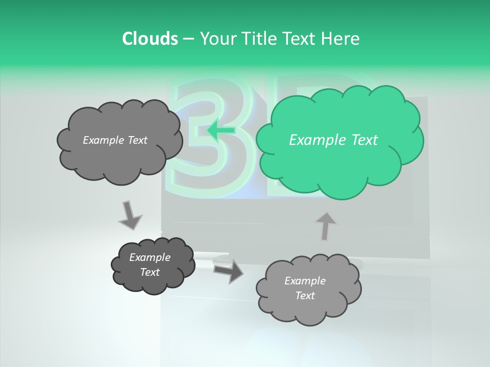 Illustration Display Screen PowerPoint Template
