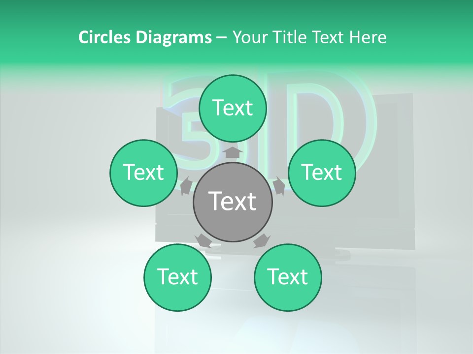 Illustration Display Screen PowerPoint Template