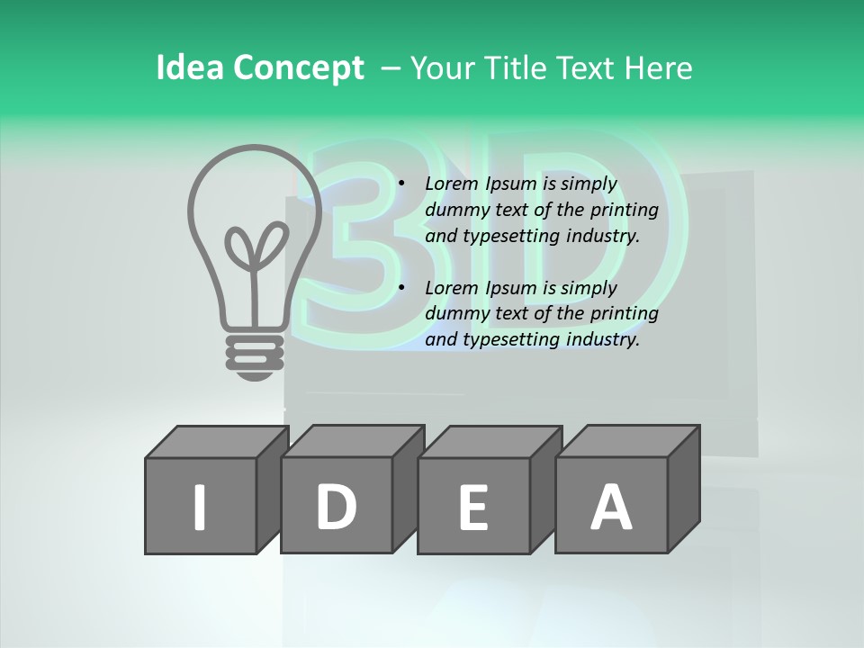 Illustration Display Screen PowerPoint Template