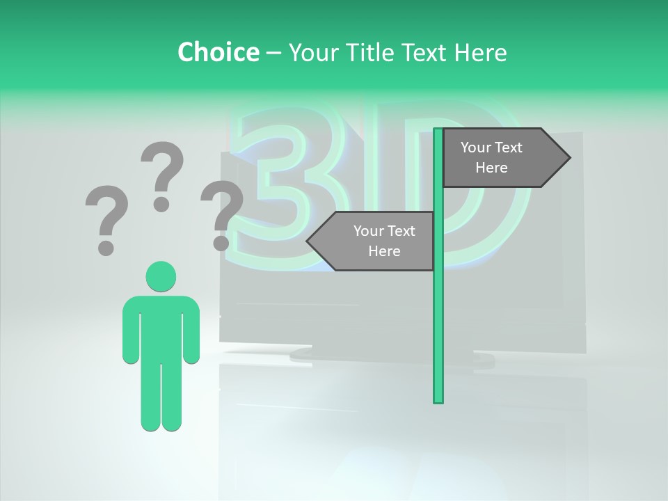 Illustration Display Screen PowerPoint Template
