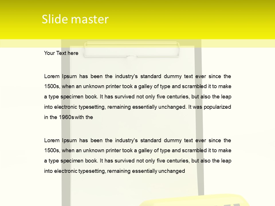 Paper Plastic Light PowerPoint Template