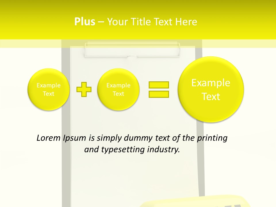 Paper Plastic Light PowerPoint Template