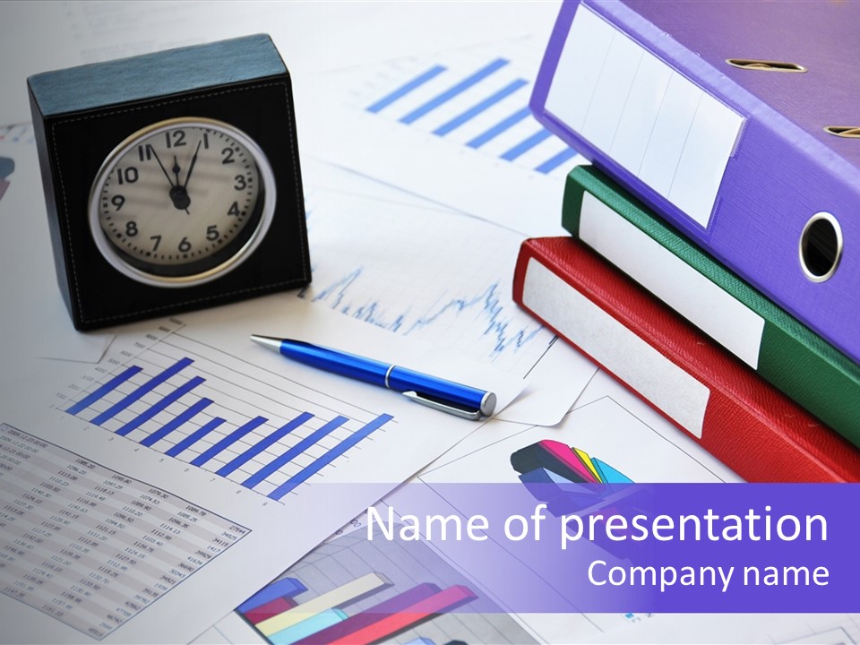 Annual Exchange Pen PowerPoint Template