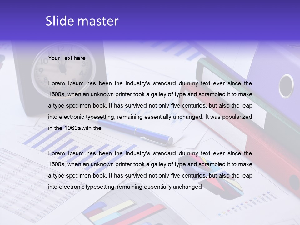 Annual Exchange Pen PowerPoint Template