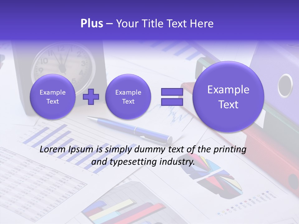 Annual Exchange Pen PowerPoint Template