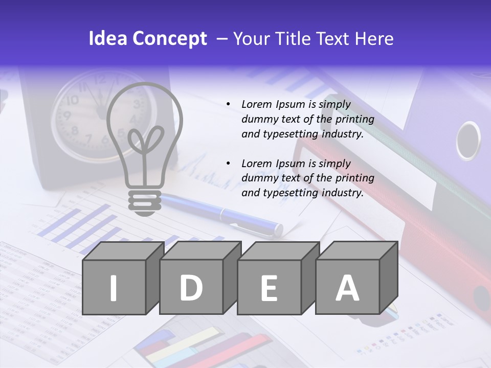 Annual Exchange Pen PowerPoint Template