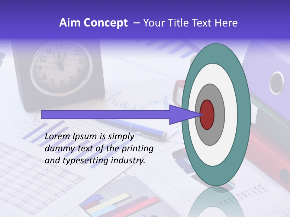 Annual Exchange Pen PowerPoint Template