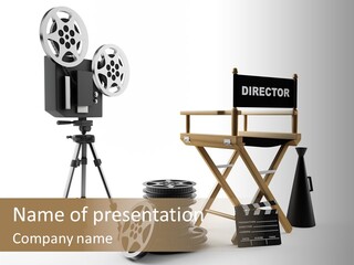Actor Board Wood PowerPoint Template