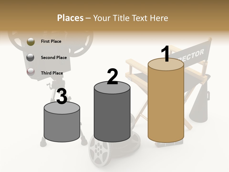 Clapperboad Clapper Megaphone PowerPoint Template