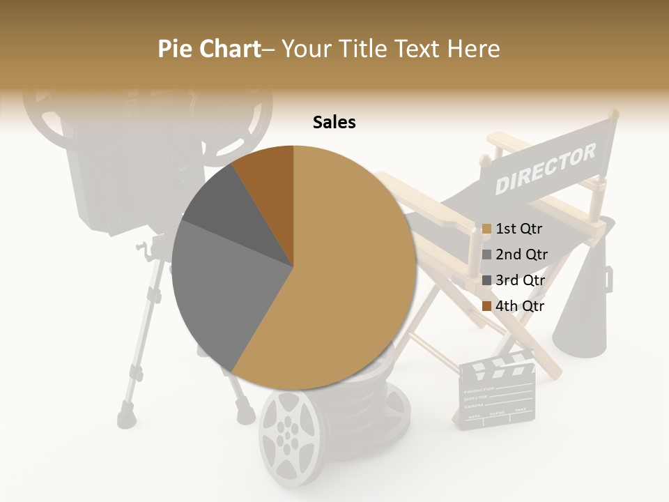 Clapperboad Clapper Megaphone PowerPoint Template