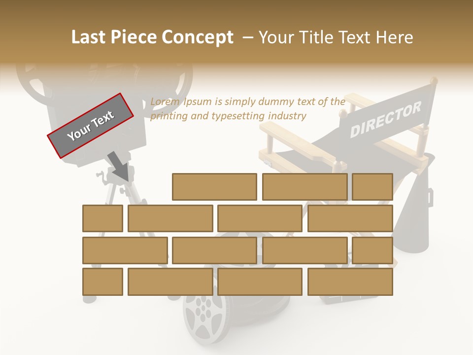 Clapperboad Clapper Megaphone PowerPoint Template