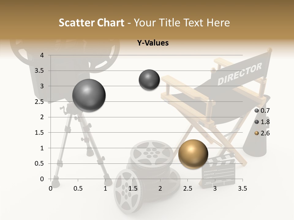 Clapperboad Clapper Megaphone PowerPoint Template