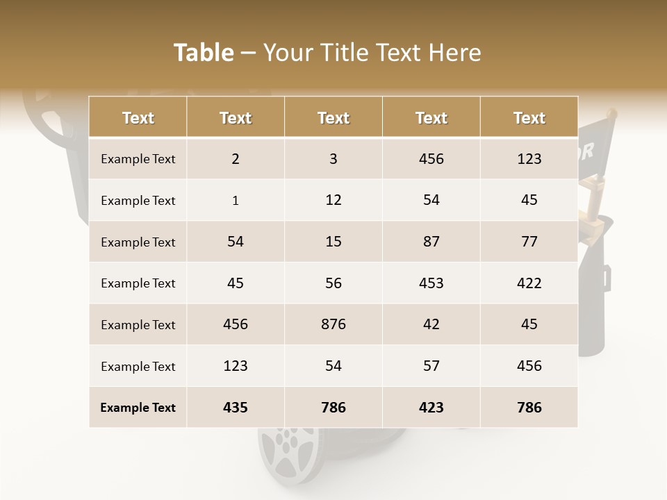Clapperboad Clapper Megaphone PowerPoint Template