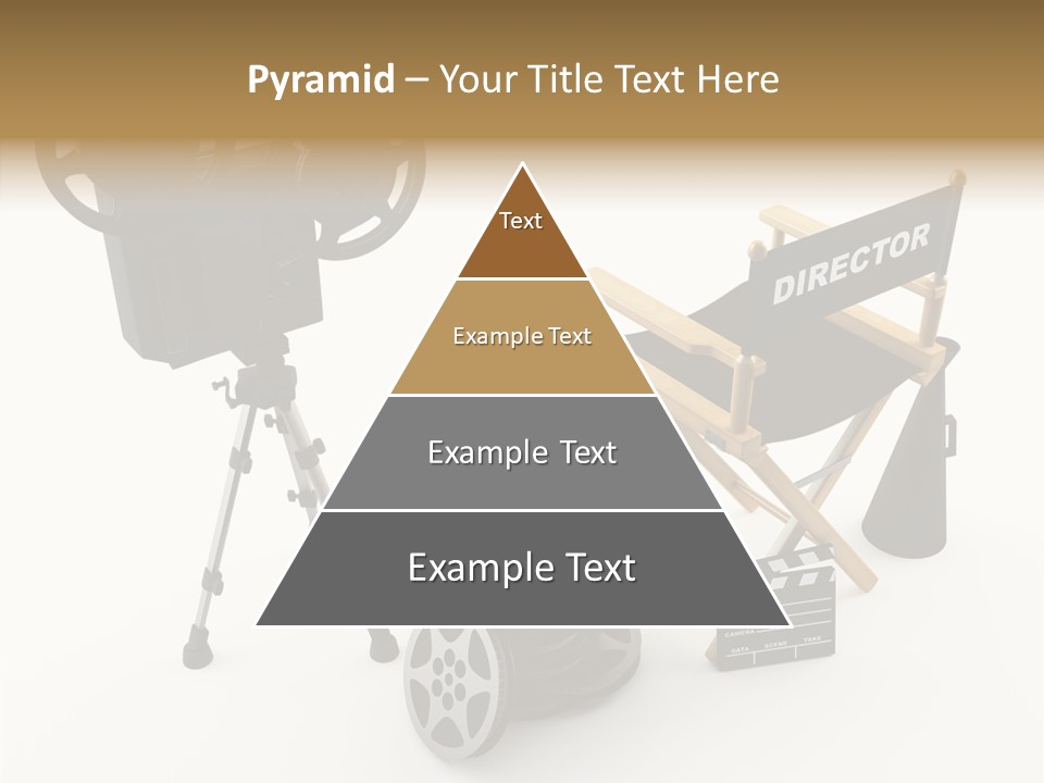 Clapperboad Clapper Megaphone PowerPoint Template