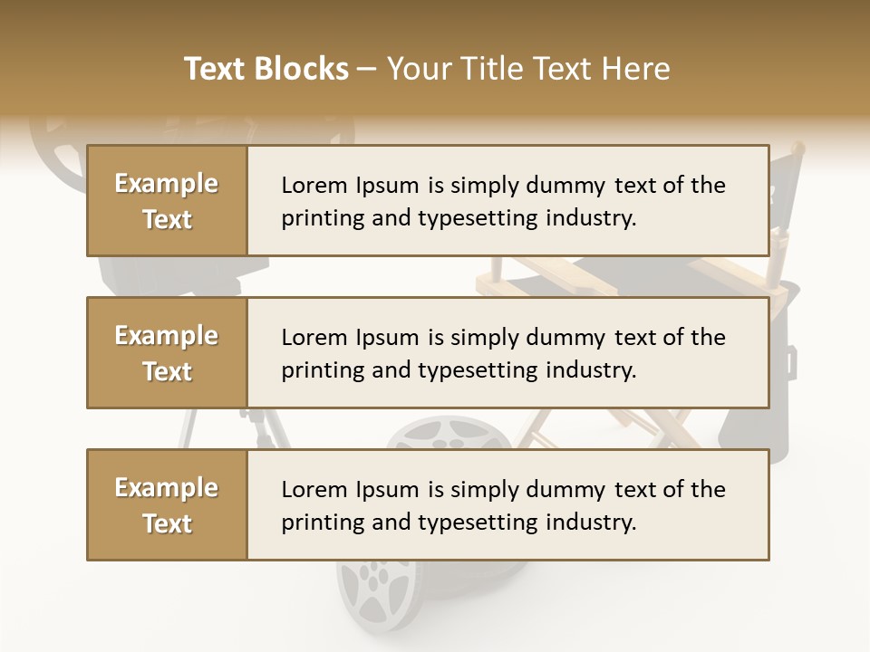 Clapperboad Clapper Megaphone PowerPoint Template