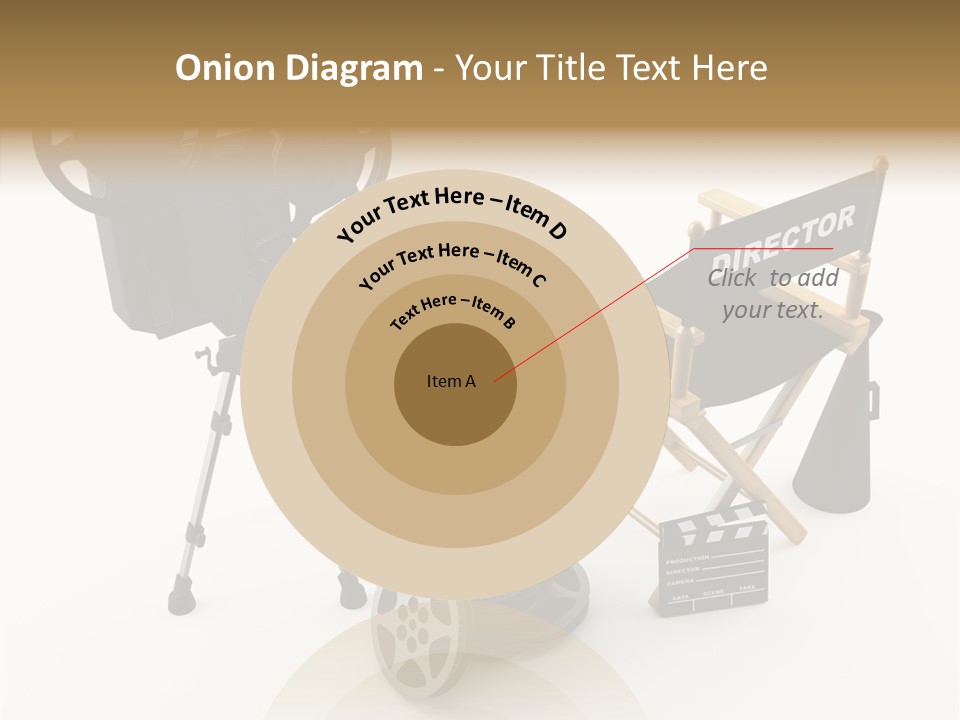 Clapperboad Clapper Megaphone PowerPoint Template