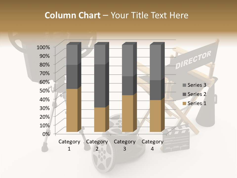Clapperboad Clapper Megaphone PowerPoint Template
