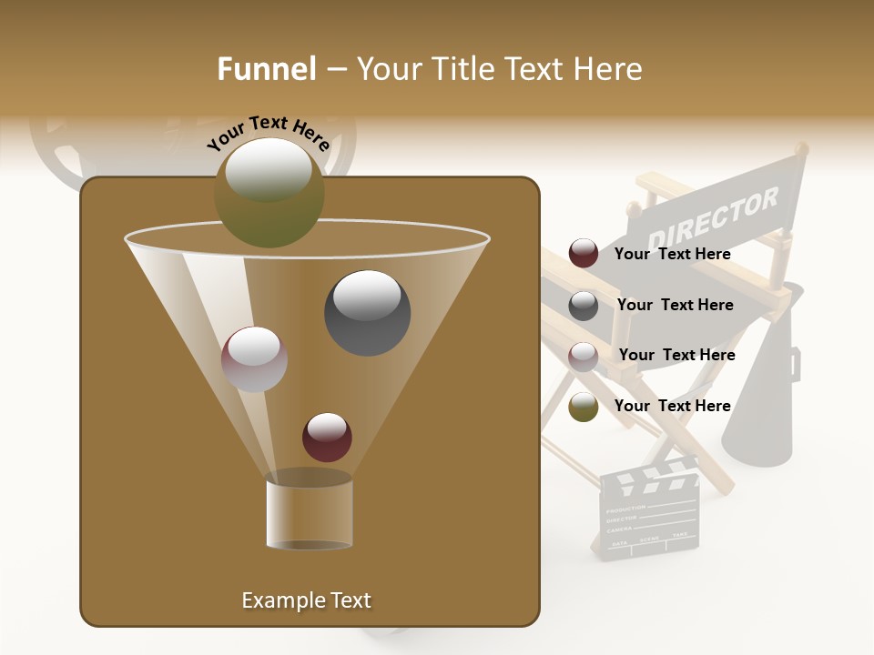 Clapperboad Clapper Megaphone PowerPoint Template