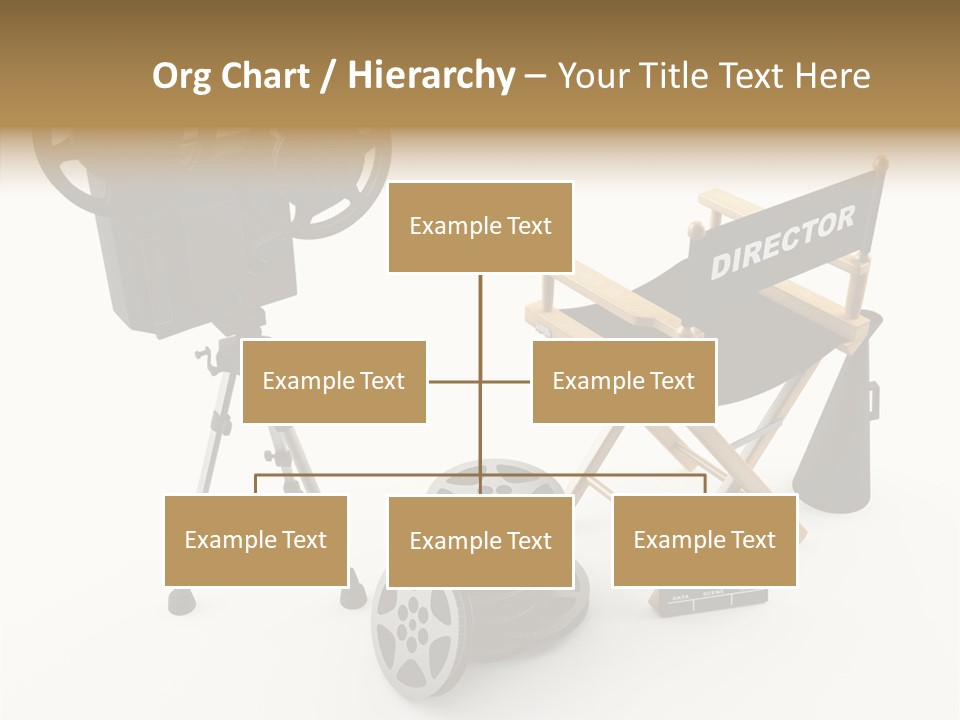 Clapperboad Clapper Megaphone PowerPoint Template