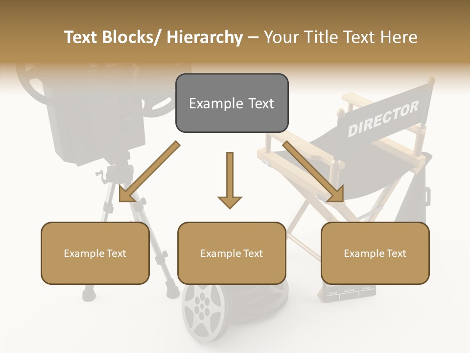 Clapperboad Clapper Megaphone PowerPoint Template