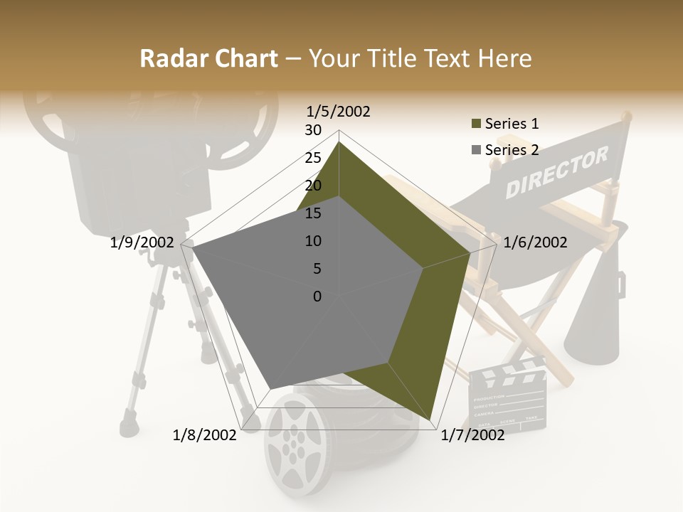 Clapperboad Clapper Megaphone PowerPoint Template
