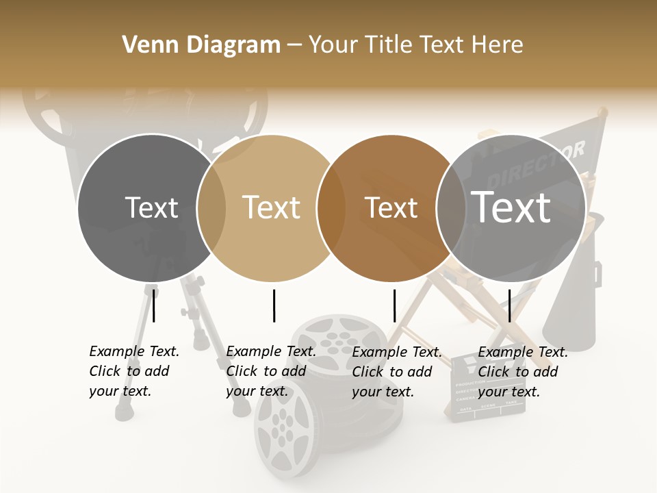 Clapperboad Clapper Megaphone PowerPoint Template