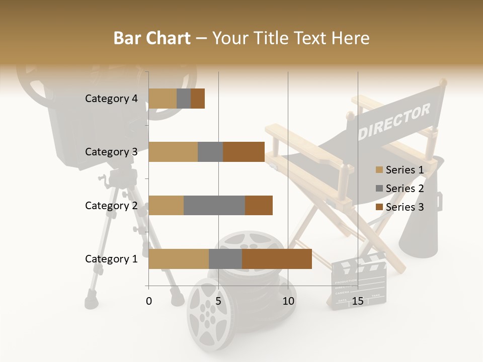 Clapperboad Clapper Megaphone PowerPoint Template