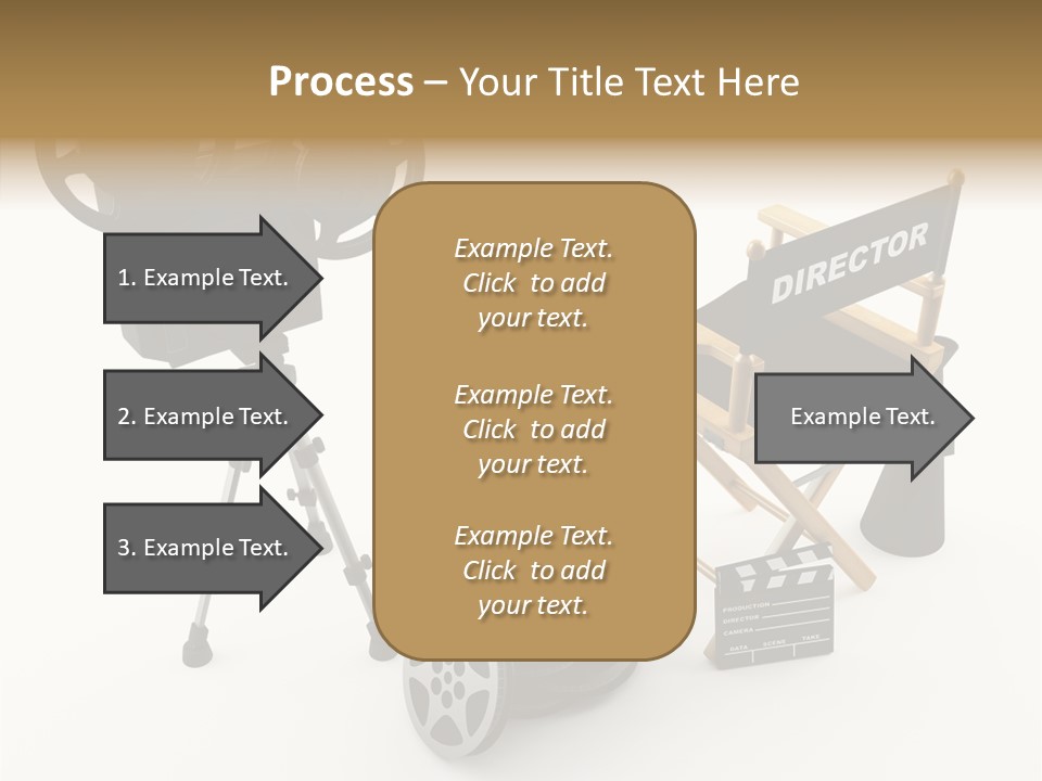 Clapperboad Clapper Megaphone PowerPoint Template